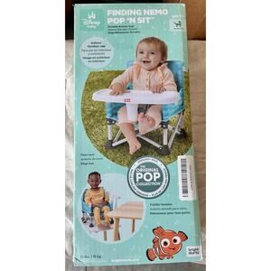 Bright Starts Disney Baby Pop 'N Sit Portable Booster, Finding Nemo